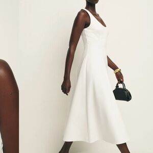 Reformation White “Mikol Knit Dress”
